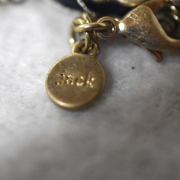 NWT Bella Jack Mint Green Enamel Inlay Gold Tone Single Layer 36" Boho Necklace - Picture 5 of 5